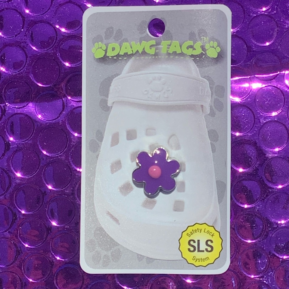 Dawgs Tag Pink Purple Fkower
